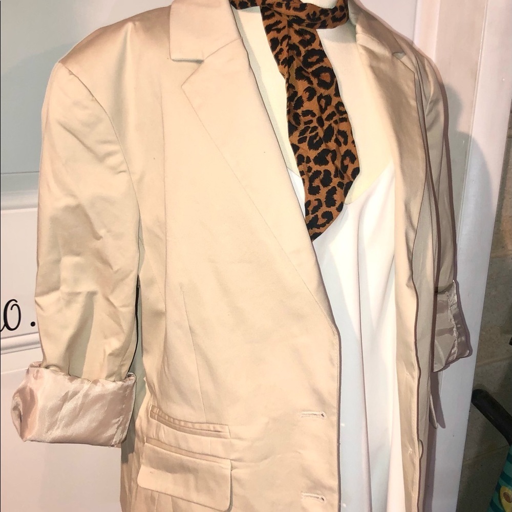NWT NY&Co. Khaki Blazer Size 14 - Picture 4 of 14